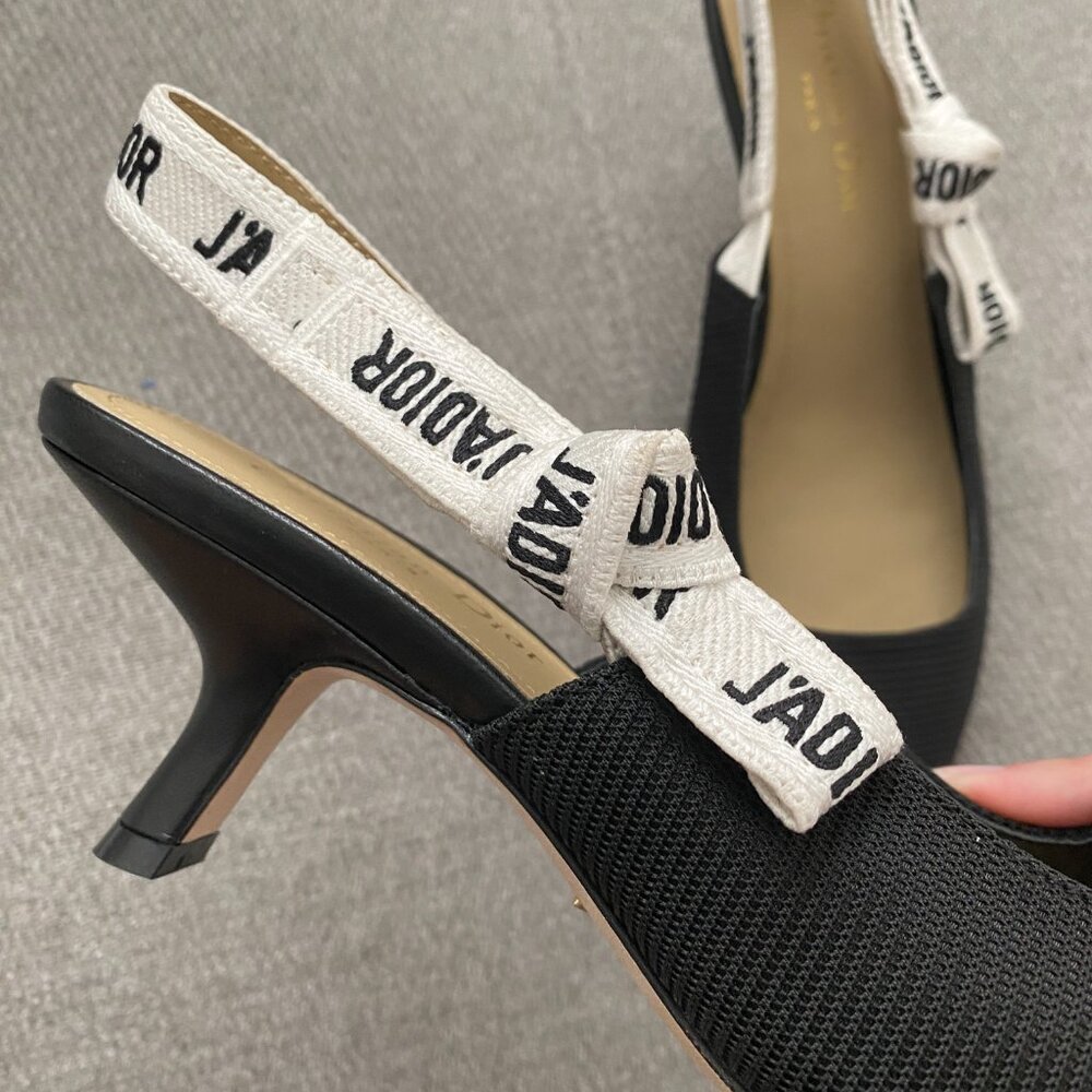 Dior Black and Cream Heels - Picture 3 of 6